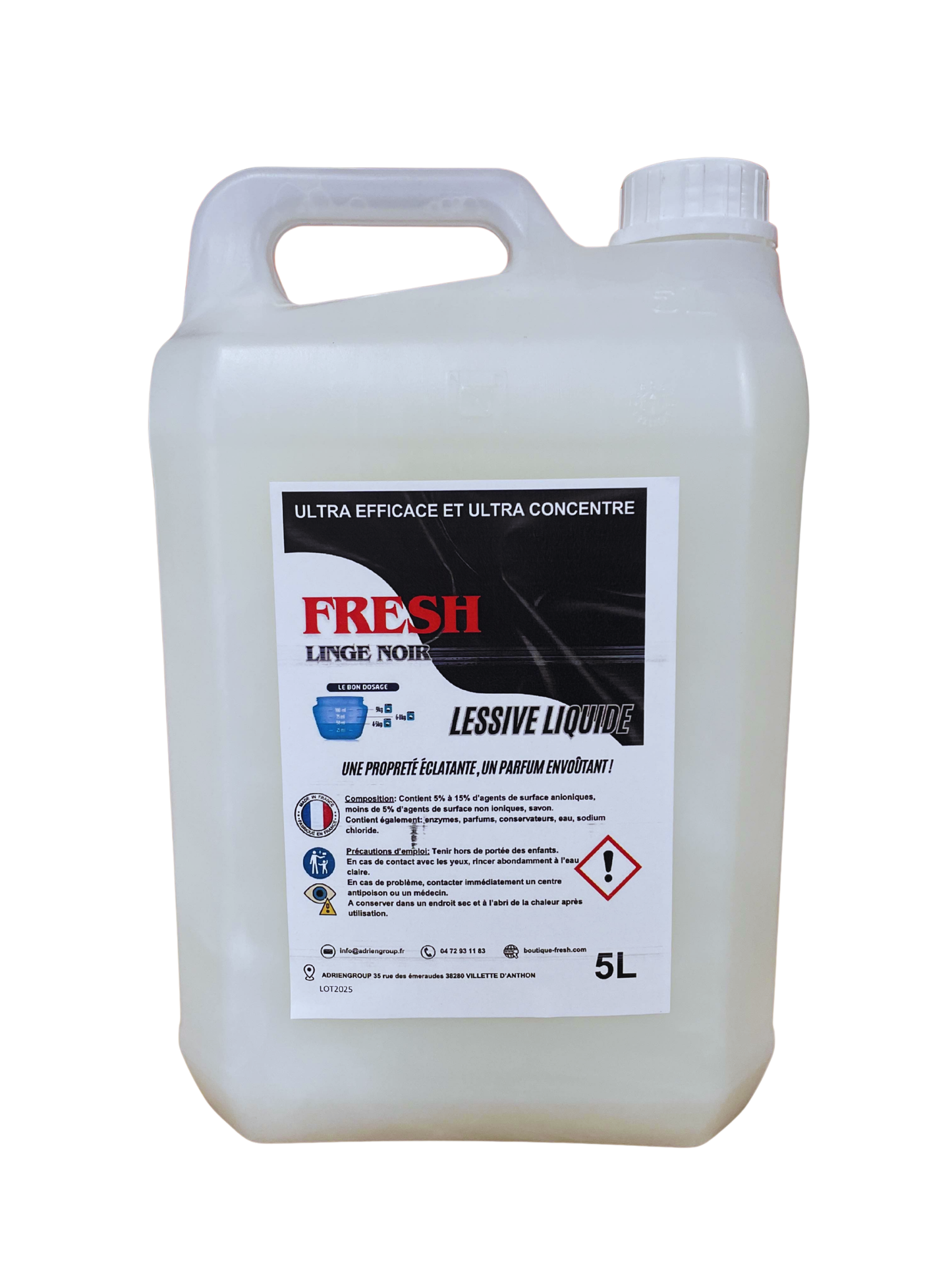 LESSIVE LINGE NOIR.