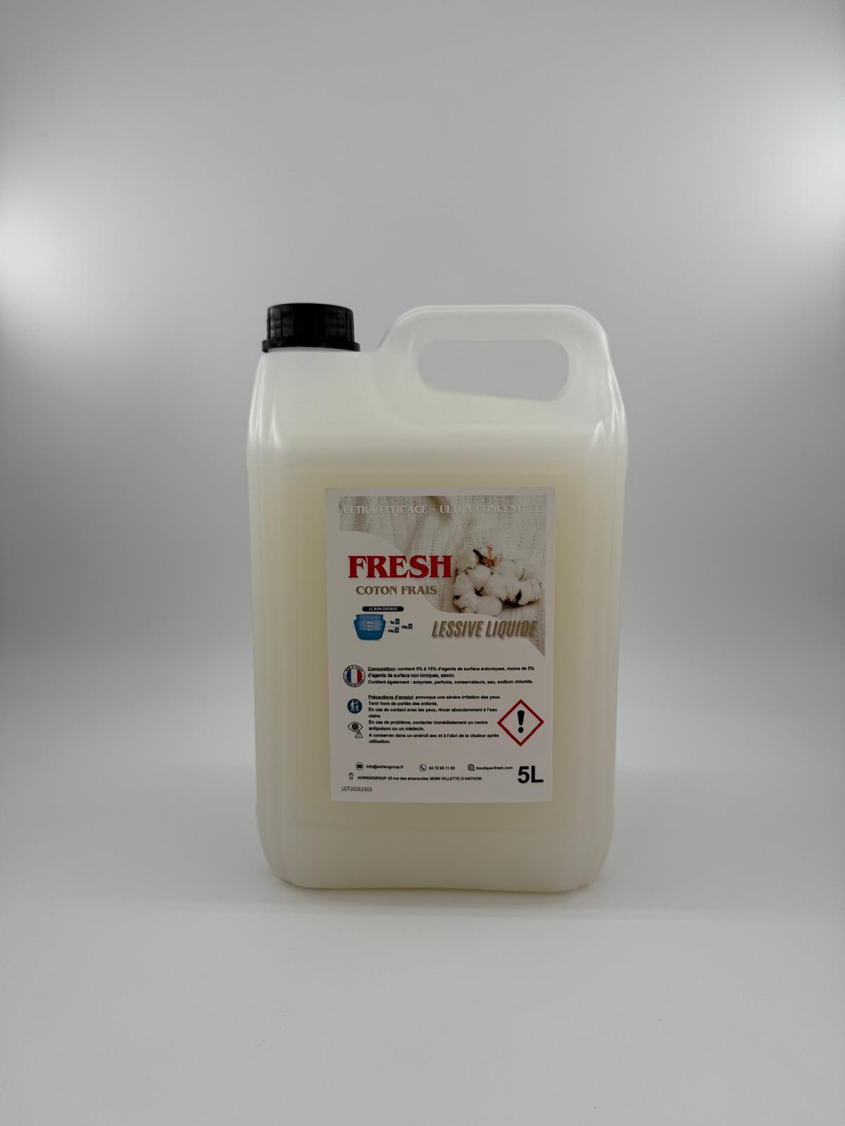 Lessive Liquide Coton Frais 5 L