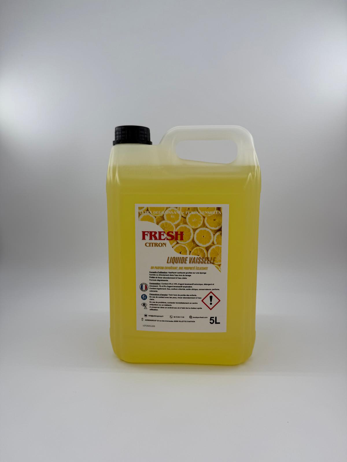 Liquide Vaisselle Citron Jaune 5 L