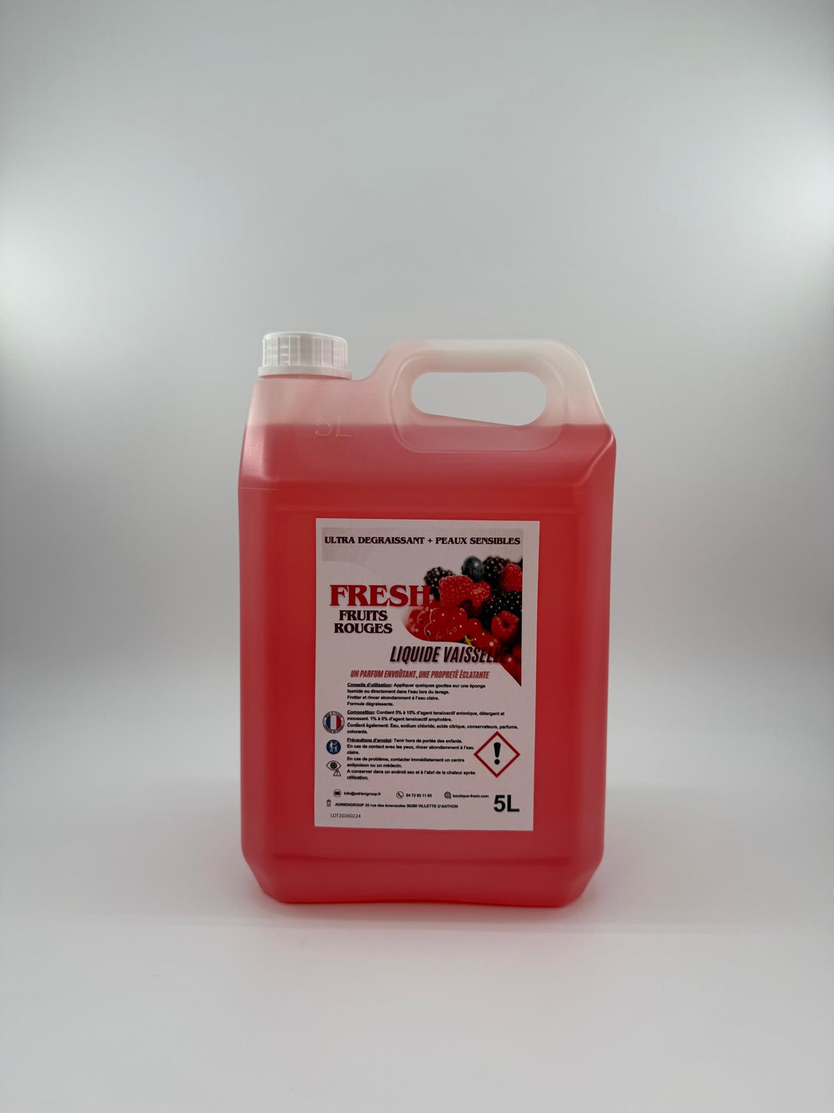 Liquide Vaisselle Fruits Rouges 5 L