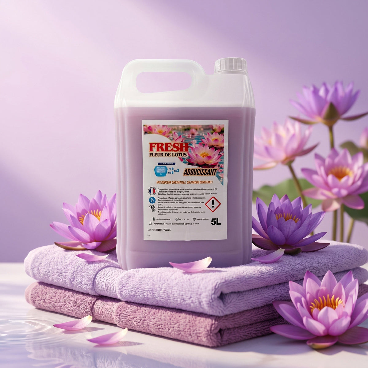 Adoucissant Linge Fleur de Lotus 5 L